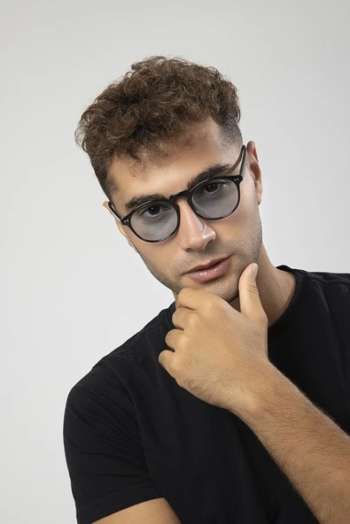 Retro Yuvarlak Anahtar Model Erkek Güneş Gözlüğü
