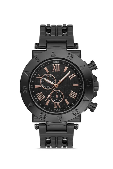 Dekoratif Kadran Metal Kordon Erkek Kol Saati - 2