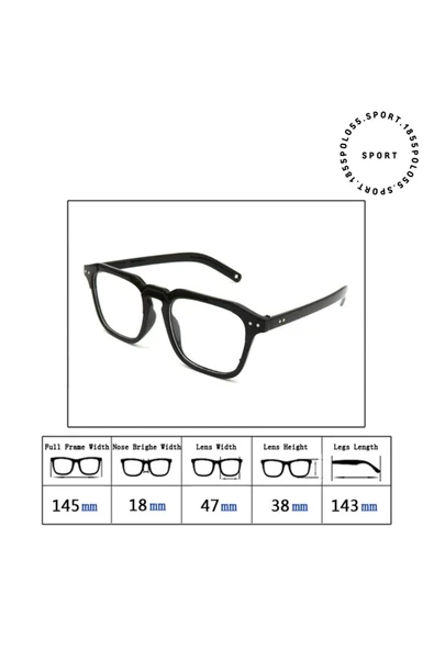 Kare Stil İki Noktalı Retro Erkek Güneş Gözlüğü - Resim 3