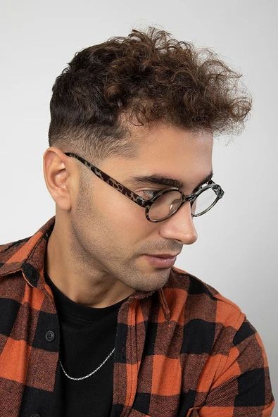 Leopar Desenli Yuvarlak Model ürün görseli