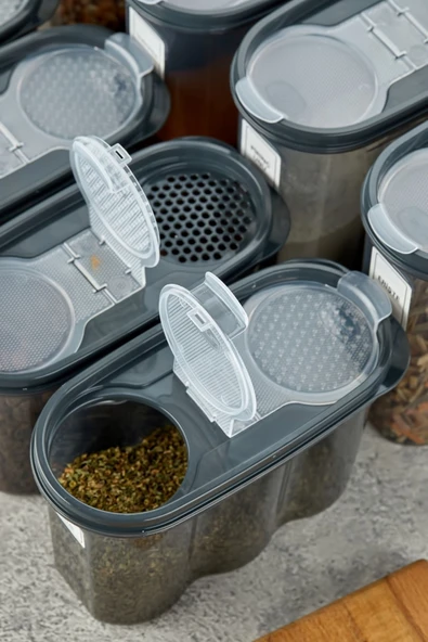 12'li Sızdırmaz Kapaklı Erzak Saklama Kabı Seti 12 X ( 1200 Ml x 1700 Ml) - 3