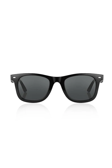 Polarize Lens Gümüş Çivi Detaylı Wayfarer Erkek Güneş Gözlüğü - 3