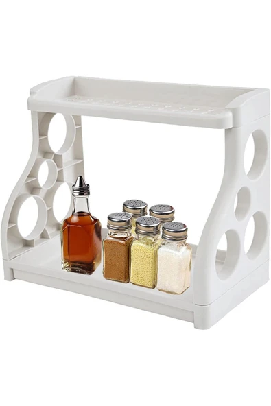 Baharat Standı-raflı 2 Katlı Raflı Çok Fonksiyonlu Düzenleyici - 3