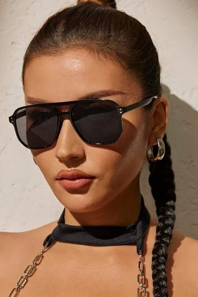 Mod Pilot Siyah Kadın Güneş Gözlüğü ürün görseli