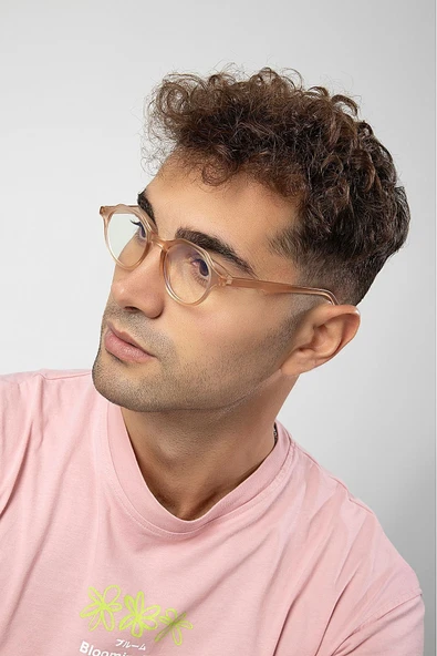 Yuvarlak Model Erkek B-block Mavi Işık Korumalı Gözlük - Resim 2