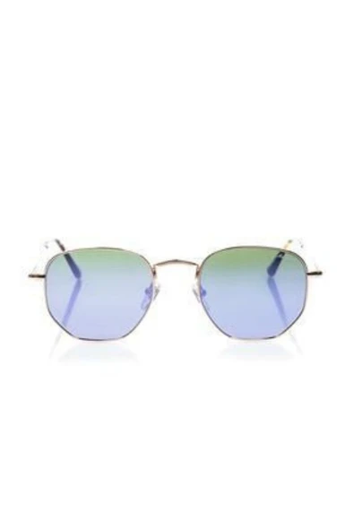 Petra Hexagon Beşgen Mavi Kadın Güneş Gözlüğü ürün görseli