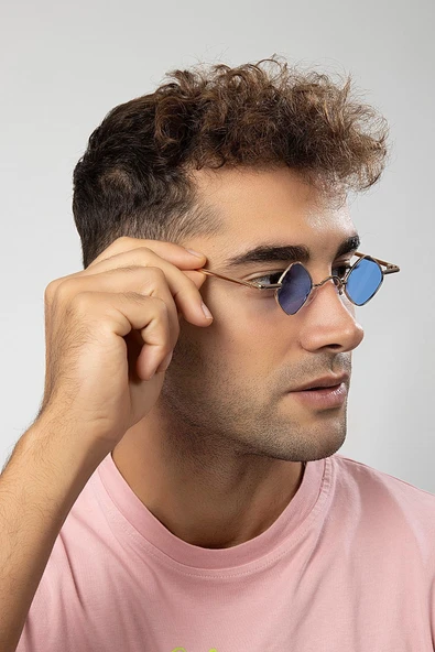 Minimal Retro Erkek Güneş Gözlüğü - Resim 2