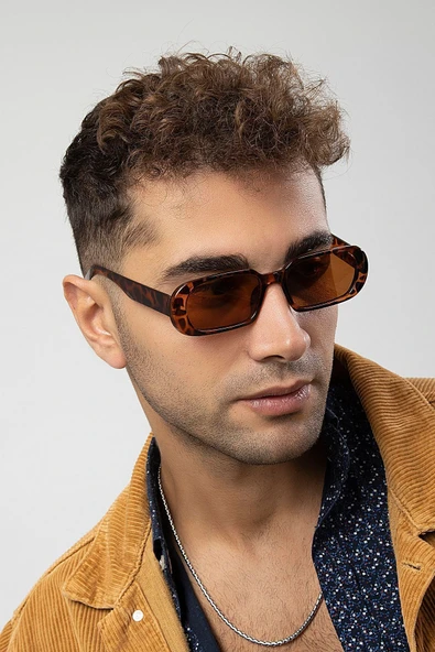 Elips Model Kemik Çerçeve Erkek Güneş Gözlüğü