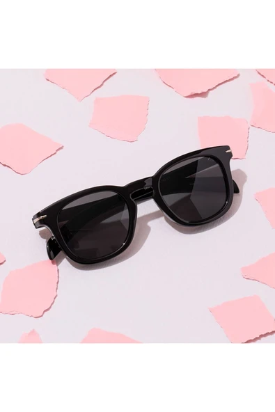 Beqa Kare Anahtar Model Gold Metal Detaylı Kadın Güneş Gözlüğü ürün görseli
