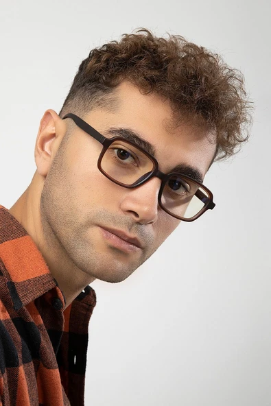 Dikdörtgen Model Erkek B-block Mavi Işık Korumalı Gözlük ürün görseli