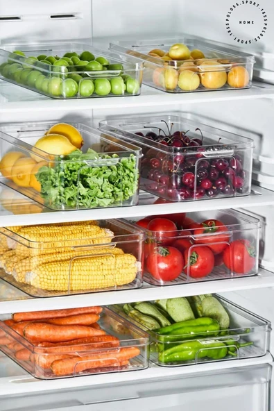 4'lü 5 Litre Sızdırmaz Buzdolabı Saklama Kabı Seti - 2