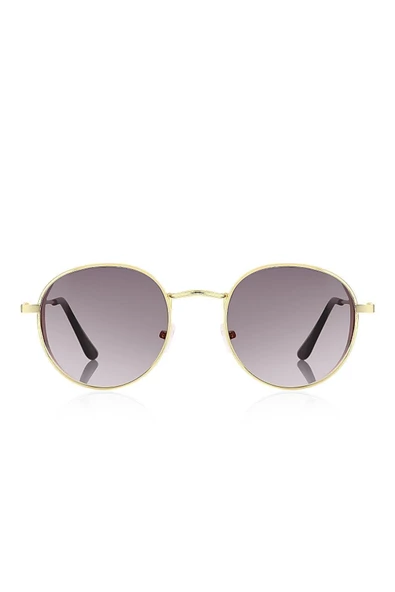 Siperlikli Round Metal Erkek Güneş Gözlüğü - Resim 3