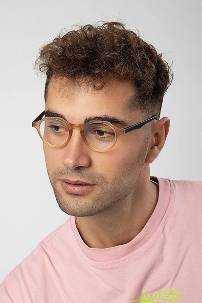 Yuvarlak Model Erkek B-block Mavi Işık Korumalı Gözlük ürün görseli