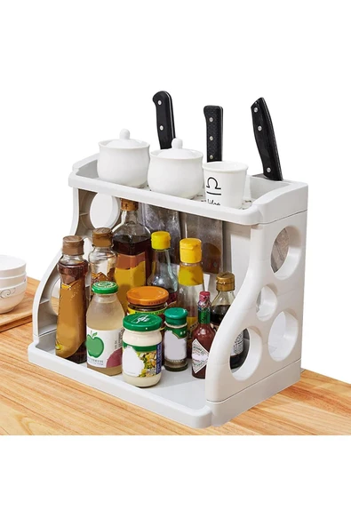 Baharat Standı-raflı 2 Katlı Raflı Çok Fonksiyonlu Düzenleyici - 2
