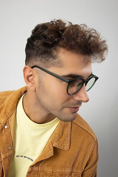 Yuvarlak Model Erkek B-block Mavi Işık Korumalı Gözlük - Resim 2