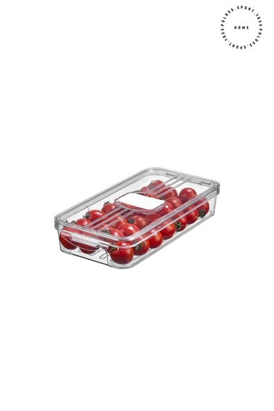 3 Lt Kapaklı Buzdolabı Organizeri & Saklama Kabı & Düzenleyici & Erzak Kabı - 3