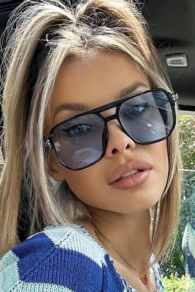 Mod Pilot Siyah-Mavi Kadın Güneş Gözlüğü ürün görseli