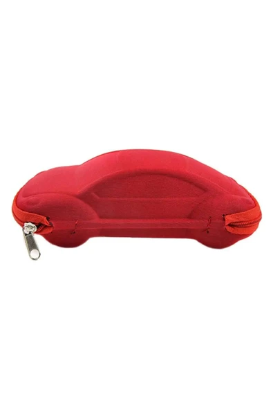 Araba Şeklinde Fermuarlı Çocuk Gözlük Kılıfı - 2