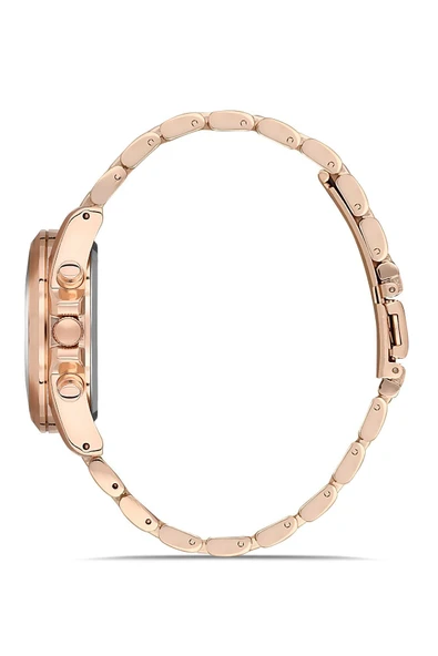 Dekoratif Kadran Rose Metal Kordon Unisex Kol Saati - 3