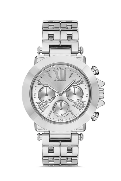 Dekoratif Göstergeli Gümüş Renkli Şık Kadın Kol Saati - 2