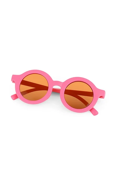 Yuvarlak Model Fuşya Çocuk Güneş Gözlüğü ürün görseli