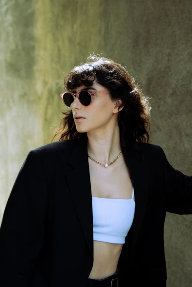 Anahtar Model Pembe Kadın Güneş Gözlüğü - Resim 3