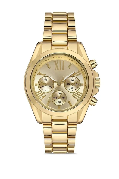 Dekoratif Kadran Gold Metal Kadın Kol Saati - 2