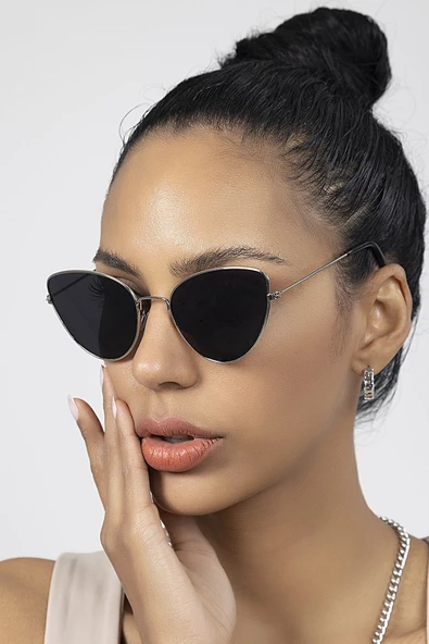 Metal Çerçeve Cateye Kadın Güneş Gözlüğü ürün görseli