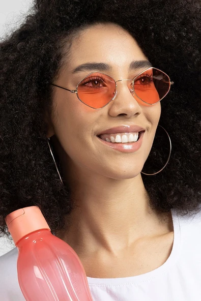 Dik Kare Pembe Kadın Güneş Gözlüğü ürün görseli