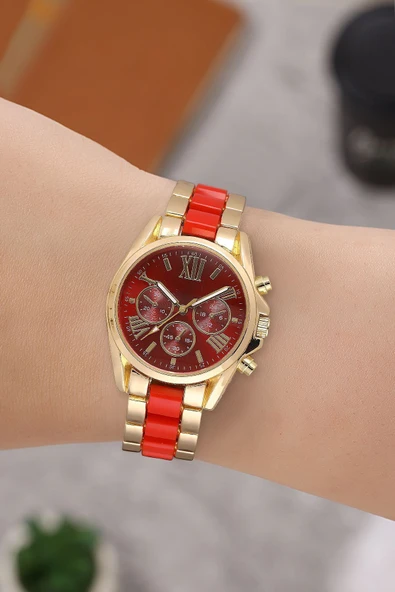 Dekoratif Kadran Şık Kadın Kol Saati