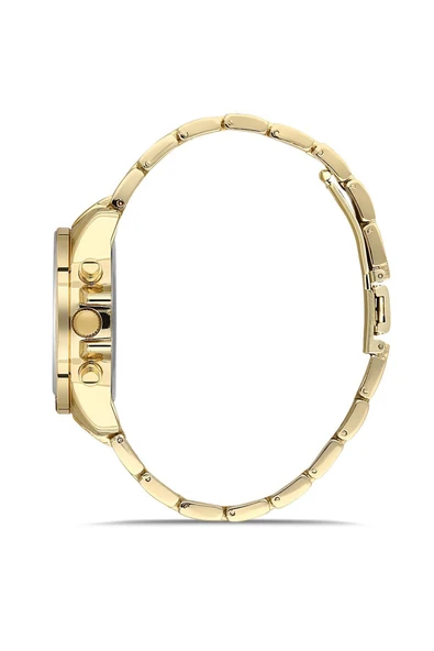 Taşlı Dekoratif Kadran Şık Kadın Kol Saati - 3