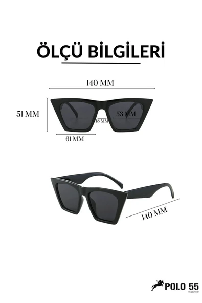 Retro Tasarım Cateye Güneş Gözlüğü - Resim 2