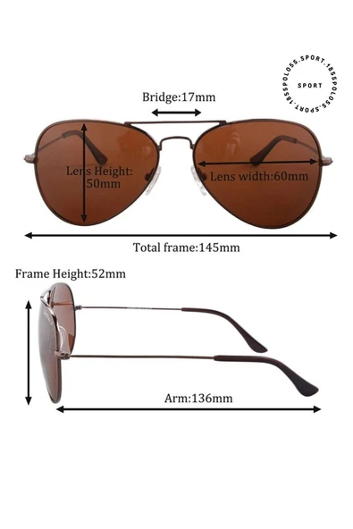 Polarize Aviator Damla Gold-Siyah Kadın Güneş Gözlüğü - Resim 3