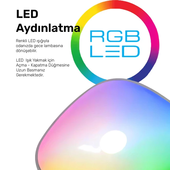 NPO iHome NPD09G 400ml RGB Renkli Aromaterapi Difüzör ve Ultrasonik Hava Nemlendirici Buhar Makinesi - 3