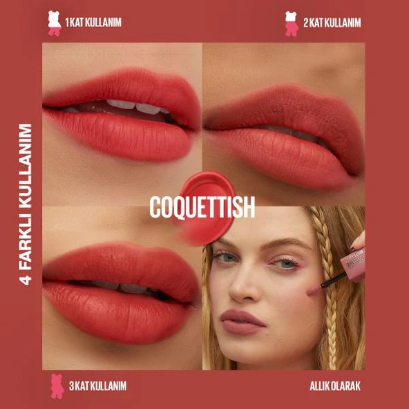 Maybelline New York Super Stay Teddy Tint Ruj 30 Coquettish - Resim 2