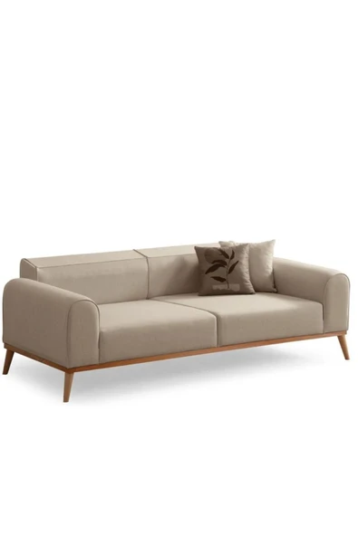 Ak sofa Odessa Koltuk  Sütlü Kahve 3+3 - 3