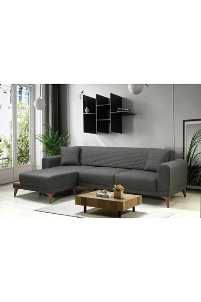 Ak sofa Stil Köşe Koltuk Takımı Gri - 2
