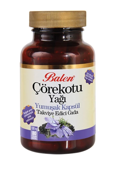 Çörekotu Yağı Kapsülü Çörek Otu 80 Kapsül X 1380 mg Soğuk Pres