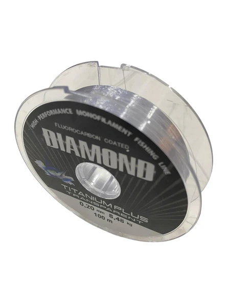 Bauer Diamond Titanium Plus 0.20 mm 100 mt Makara Misina - Renk: Füme 8,48 kg