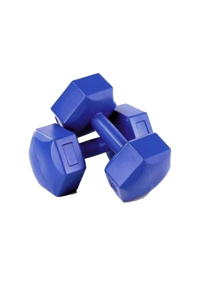 AYAZ SPORT Siyah Veya Mavi Dambıl Seti 2 Kg X 2 Adet 4 Kg Ağırlık Seti Dumbell Set - Resim 2