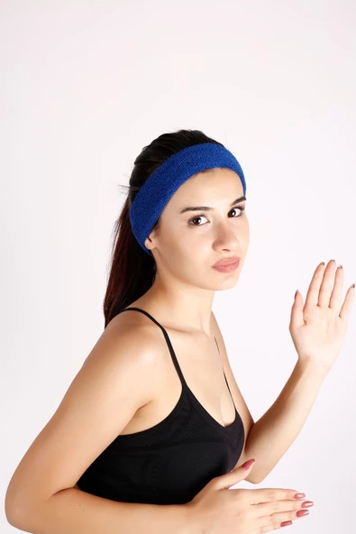 YUKON Mavi Sporcu Saç Bandı Ter Bandı Bandana Headband - 2