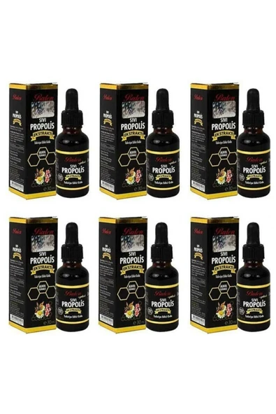 6 Adet Propolis Ekstraktı Su Bazlı Damla 30 Ml. X 6 Ad.