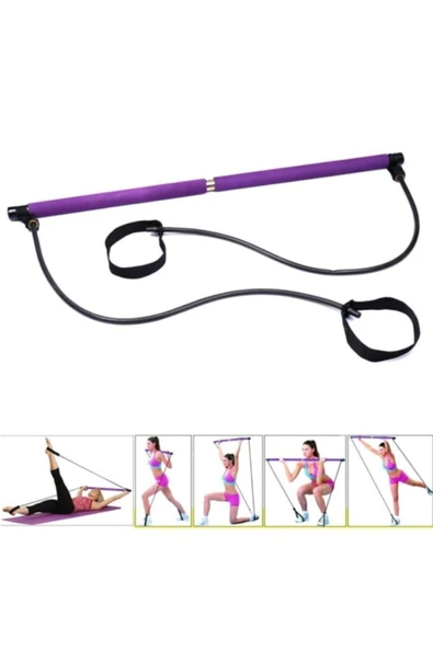 CKSPOR Pilates Barı Egzersiz Çubuğu Squat Çalışma Aleti - 4