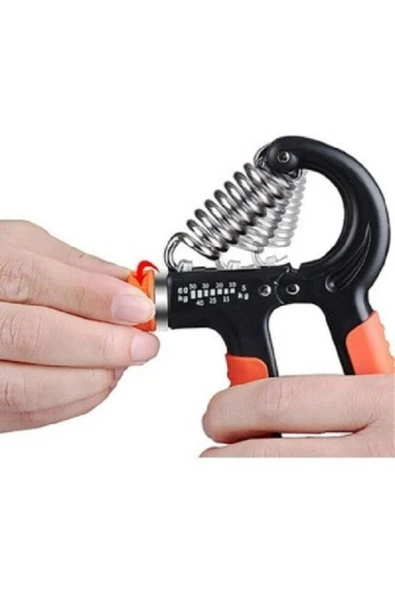 DOĞAN SPOR Siyah Sertlik Ayarlı El Yayı Ayarlanabilir Bilek Kas Güçlendirme Sayaçlı (5kg-60kg) - 2