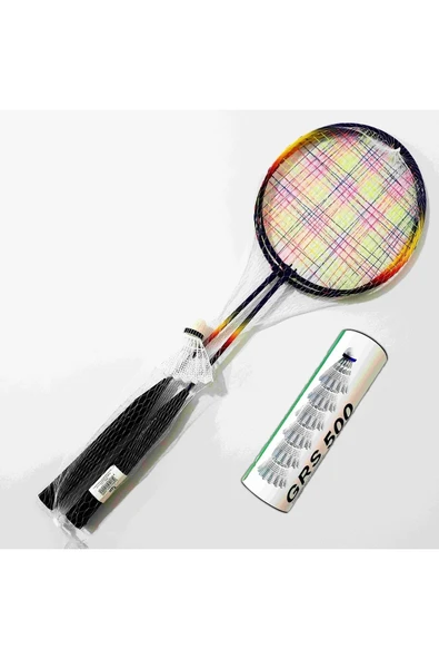 PEKİAL Badminton Seti 2 Raket 6 Top