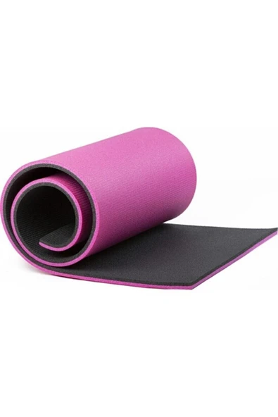 SLİPT Çift Taraflı Yoga Minderi Ve Spor Matı 16 Mm Pembe-siyah - 4