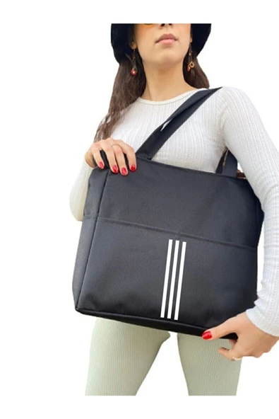 CKSPOR Kadın Kol Çantası Tasarım 36*36*12 Çizgili - 2