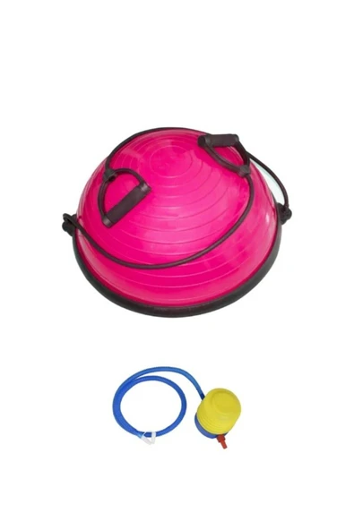 CKSPOR Yarım Denge Topu Pilates Aleti - Direnç Lastikli Bosuball Bosu Topu  CKS-38