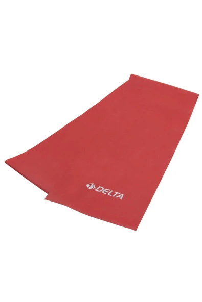 DELTA Pilates Bandı Hafif Sert 120 X 15 Cm Egzersiz Direnç Lastiği (UÇ KISMI AÇIK)