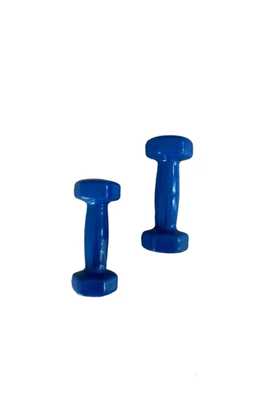CKSPOR   1 kg X 2 Adet Köşeli Vinly Dambıl Seti Kaymaz Özel Kaplama İthal Ergonomik Dambıl - 4